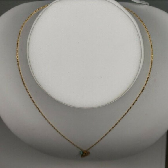 Necklace Gold Plated Satya Pendant 18" - Picture 7 of 12